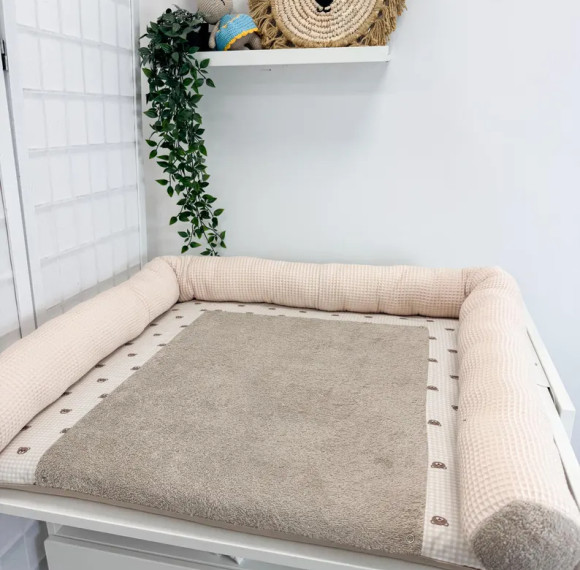 Custom Baby Diaper Changing Pad for Bed or Countertop with Removable Cover