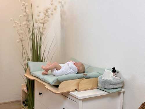 Foam Baby Diaper Changing Pad for Bed or Countertop with Removable Cover