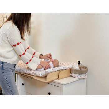 Foam Baby Diaper Changing Pad for Bed or Countertop with Removable Cover