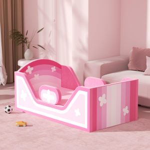 Custom Toddler Floor Bed Compressed Foam with Safety Board Premium Foam Crib
