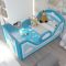 Custom Toddler Floor Bed Compressed Foam with Safety Board Premium Foam Crib