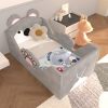 Custom Toddler Floor Bed Compressed Foam with Safety Board Premium Fabric Crib for Kids