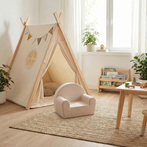 Custom Mini Kids Sofa Soft Foam Toddler Chair for Indoor Playroom