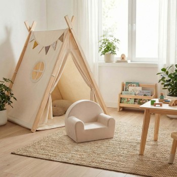 Custom Mini Kids Sofa Soft Foam Toddler Chair for Indoor Playroom