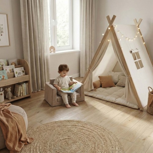 OEM/ODM Custom Baby Couch Compressed Foam Chair Foldable Kids Soft Sofa for Playroom