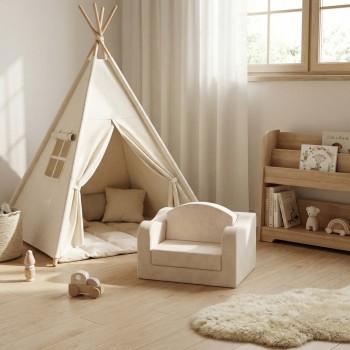 Custom Baby Couch Compressed Foam Chair Foldable Kids Soft Sofa for Playroom