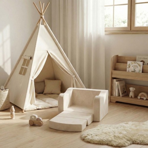 Custom Baby Couch Compressed Foam Chair Foldable Kids Soft Sofa for Playroom