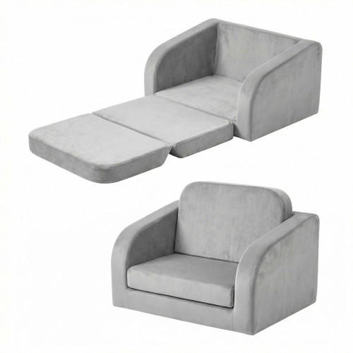 Factory OEM/ODM Custom Baby Couch Compressed Foam Chair Foldable Kids Soft Sofa for Playroom