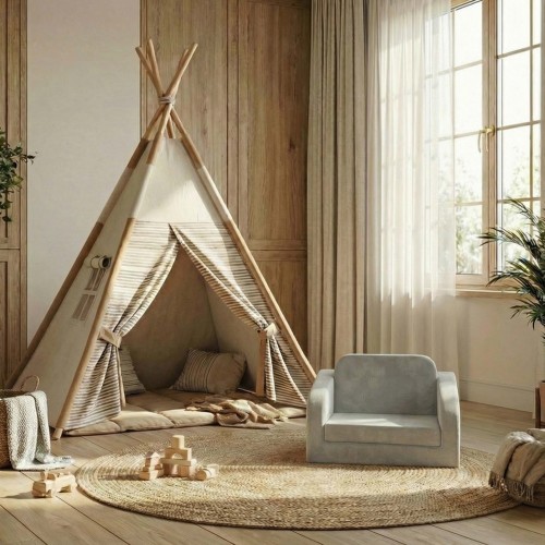 Factory OEM/ODM Custom Baby Couch Compressed Foam Chair Foldable Kids Soft Sofa for Playroom