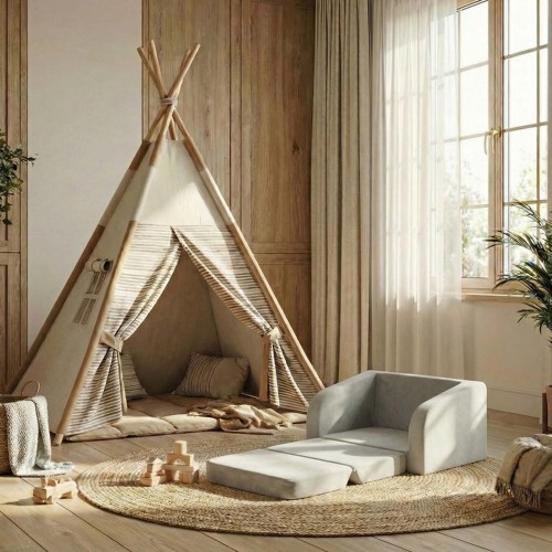 Factory OEM/ODM Custom Baby Couch Compressed Foam Chair Foldable Kids Soft Sofa for Playroom