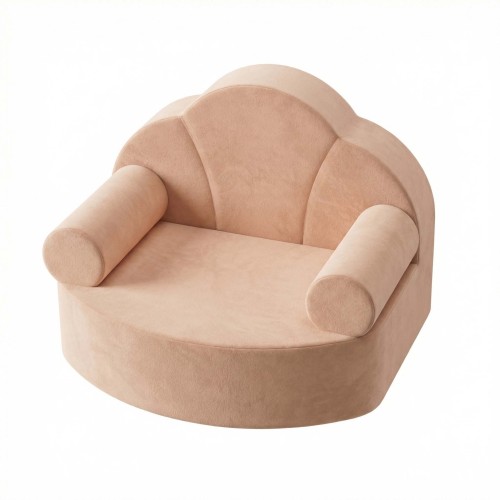 Custom OEM Baby Couch Compressed Foam Chair Foldable Kids Soft Sofa for Playroom