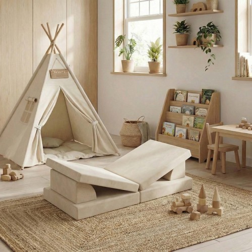 OEM/ODM Custom Kids Play Sofa Plus Modular Play Couch Set 6 Pieces for Playroom