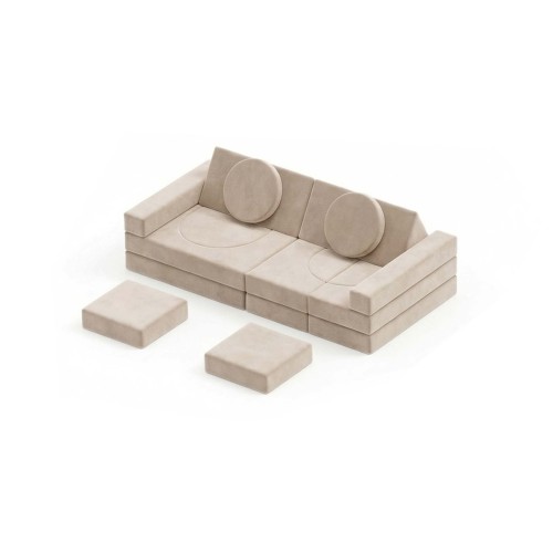 OEM 18 PCS Children Foam Couch Kids Moudular Sofa Set for Playroom and Home Use