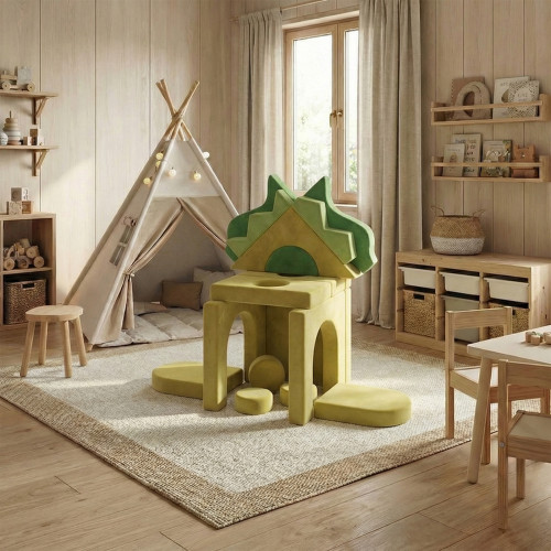 ODM Kids Modular Play Couch Plus Soft Foam Sofa Set for Playroom