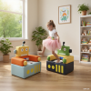 Professional Manufacturer Robot Shaped Folding Kids Sofa Soft Foam Couch for Playroom