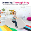 Custom Factory White Kids Rocking Chair Soft Foam Seat for Indoor Play