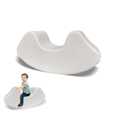 Custom Factory White Kids Rocking Chair Soft Foam Seat for Indoor Play