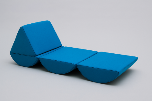 Compressed Foldable Sofa Soft Foam Kids Convertible Couch