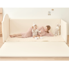 OEM Custom Toddler Floor Bed Compressed Foam with Safety Board Premium Sponge Crib