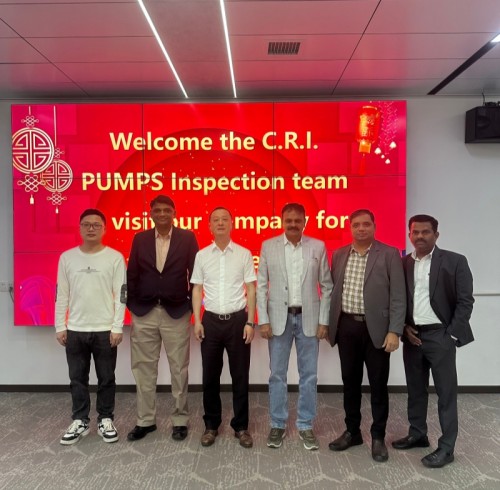 欢迎C.R.I. PUMPS检验组莅临我公司指导!