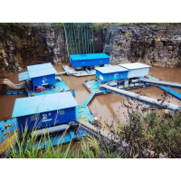 Floating boat type drainage pumping station for the limestone mine site of China Resources Cement (Pingnan)