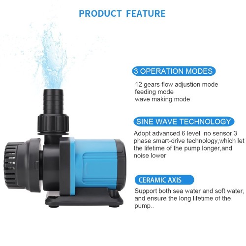 Fish Tank Water Pump – Energy-Efficient,Quiet,Variable Speeds,Safety