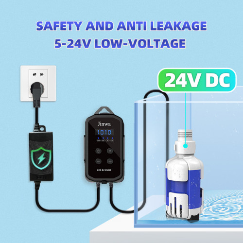 Fish Tank Pump – Energy-Efficient, Quiet, Variable Speeds, Safe DC 24V