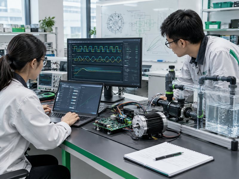 Illustrative variable-speed pump controller firmware and motor compatibility engineering review