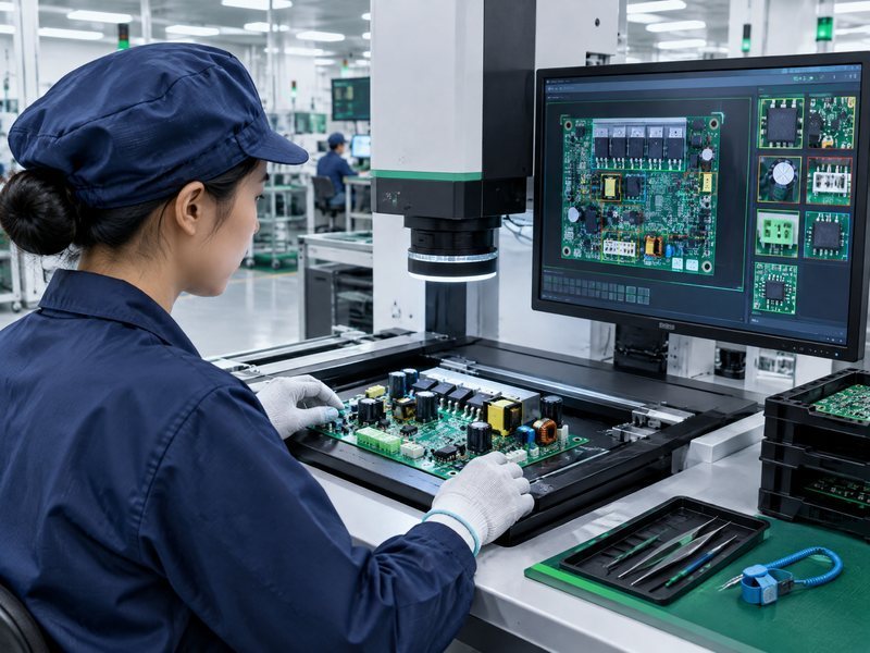 Illustrative PCBA inspection for a variable-speed pump controller