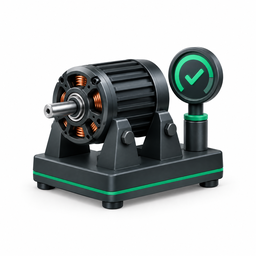Quality and brushless motor test planning icon