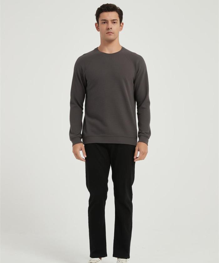 OEM Men's Mesh Quick-Dry Long Sleeve Workout T-shirt From Chinese Factory