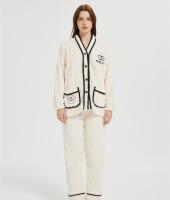 OEM Fluffy Pajamas set for Women 2 Piece Pjs Set  | Soft Plush Sleepwear Winter Loungewear