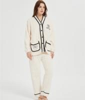 OEM Fluffy Pajamas set for Women 2 Piece Pjs Set  | Soft Plush Sleepwear Winter Loungewear