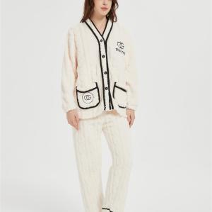 OEM Fluffy Pajamas set for Women 2 Piece Pjs Set  | Soft Plush Sleepwear Winter Loungewear