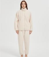 OEM Fluffy Pajamas set for Women 2 Piece Pjs Set  | Soft Plush Sleepwear Winter Loungewear From Chinese Factory