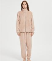 OEM Fluffy Pajamas set for Women 2 Piece Pjs Set  | Custom Soft Plush Sleepwear Winter Loungewear