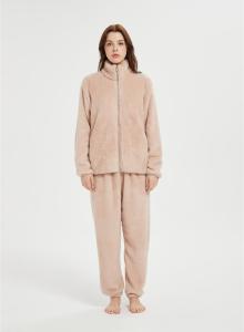 OEM Fluffy Pajamas set for Women 2 Piece Pjs Set  | Custom Soft Plush Sleepwear Winter Loungewear