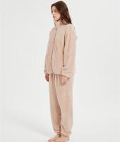 OEM Fluffy Pajamas set for Women 2 Piece Pjs Set  | Custom Soft Plush Sleepwear Winter Loungewear
