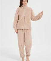 OEM Fluffy Pajamas set for Women 2 Piece Pjs Set  | Custom Soft Plush Sleepwear Winter Loungewear