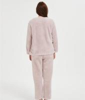 Custom Fluffy Pajamas set for Women 2 Piece Pjs Set  | Soft Plush Sleepwear Winter Loungewear Manufacturer