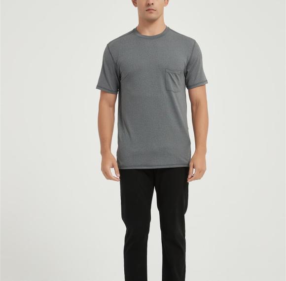 Supplier Men's Outdoor Sports T-shirt | Custom Ultra Soft Plain T-shirt  For Men Cooling Crew Neck