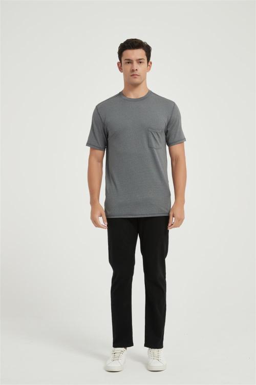 Supplier Men's Outdoor Sports T-shirt | Custom Ultra Soft Plain T-shirt  For Men Cooling Crew Neck