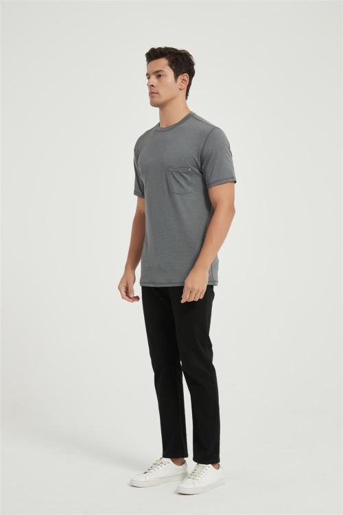 Supplier Men's Outdoor Sports T-shirt | Custom Ultra Soft Plain T-shirt  For Men Cooling Crew Neck