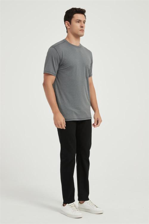 Supplier Men's Outdoor Sports T-shirt | Custom Ultra Soft Plain T-shirt  For Men Cooling Crew Neck
