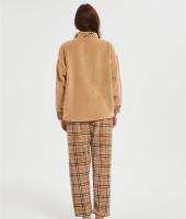 ODM Fluffy Pajamas set for Women 2 Piece Pjs Set  | Soft Plush Sleepwear Winter Loungewear Supplier
