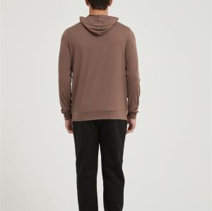ODM Mens Fashion Athletic Hoodies Outdoor Sports Sweatshirt Solid Color Fleece Pullover