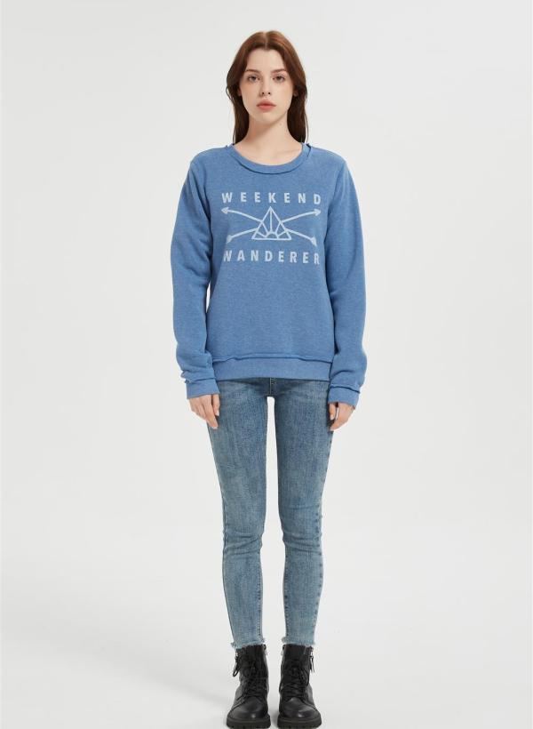 Supplier Women's Fleece Crewneck Sweatshirt | Thick Loose fit Soft  Pullover