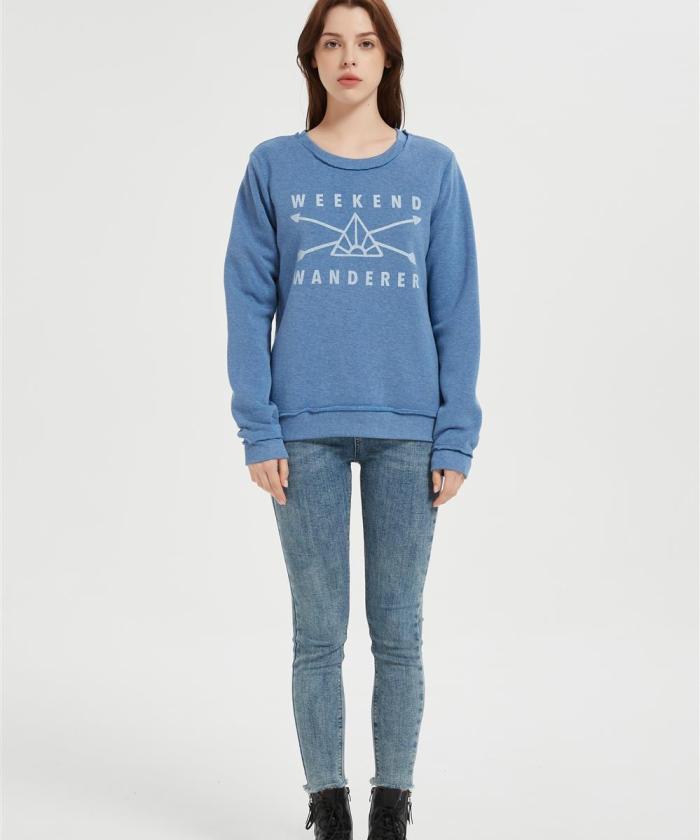 Supplier Women's Fleece Crewneck Sweatshirt | Thick Loose fit Soft  Pullover
