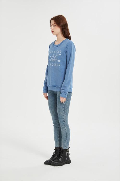 Supplier Women's Fleece Crewneck Sweatshirt | Thick Loose fit Soft  Pullover
