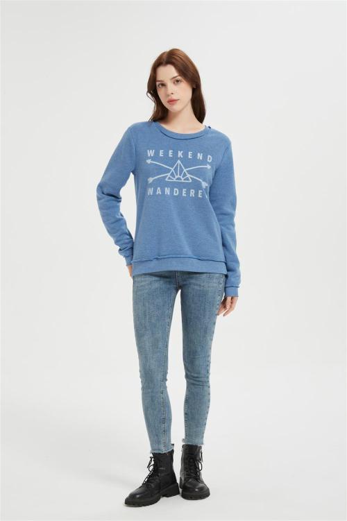 Supplier Women's Fleece Crewneck Sweatshirt | Thick Loose fit Soft  Pullover
